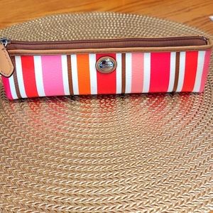 Coach | Accessories | Euc Coach Multi Color Stripe Pencil Bag 